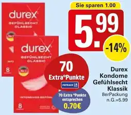 WEZ Durex Kondome Gefühlsecht Klassik Angebot