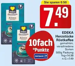 WEZ EDEKA Herzstücke Röstkaffee Angebot