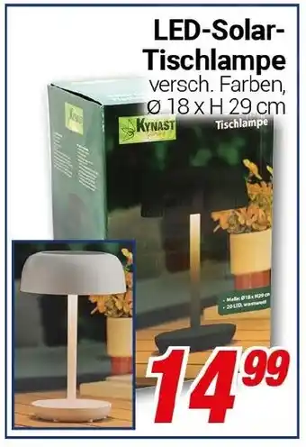 CENTERSHOP LED-Solar Tischlampe Angebot
