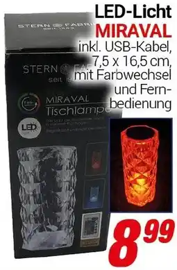 CENTERSHOP LED-Licht MIRAVAL Angebot