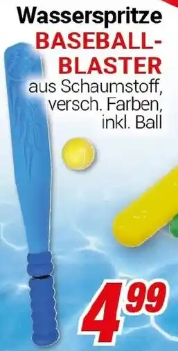 CENTERSHOP Wasserspritze BASEBALL BLASTER Angebot