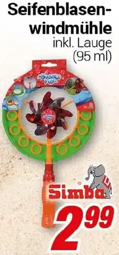 CENTERSHOP Simba Seifenblasenwindmühle Angebot