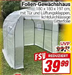 CENTERSHOP Folien-Gewächshaus Angebot