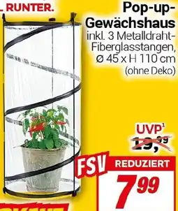 CENTERSHOP Pop-up Gewächshaus Angebot