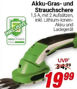 CENTERSHOP Akku-Gras und Strauchschere Angebot