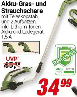 CENTERSHOP Akku-Gras- und Strauchschere Angebot