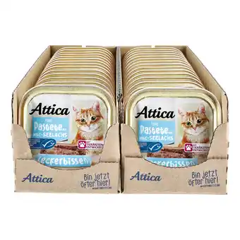 Netto Marken-Discount Attica Katzennahrung Pastete mit MSC Seelachs 100 g, 32er Pack Angebot