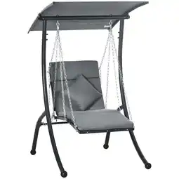 Netto Marken-Discount Outsunny Hollywoodschaukel Stahl, Polyester, Netzstoff Angebot