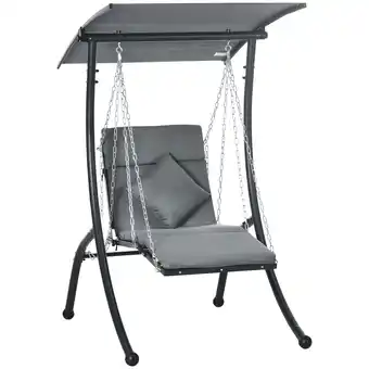 Netto Marken-Discount Outsunny Hollywoodschaukel Stahl, Polyester, Netzstoff Angebot