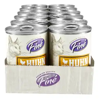 Netto Marken-Discount Fine Katzennahrung Reich an Huhn 400 g, 12er Pack Angebot