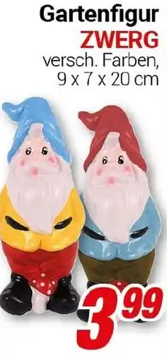 CENTERSHOP Gartenfigur ZWERG Angebot