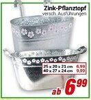 CENTERSHOP Zink-Pflanztopf Angebot