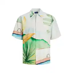 Netto Marken-Discount Jack & Jones Hemd Kurzarmhemd LANDSCAPE SHIRT mit Kentkragen, Knopfleiste und All-Over-Print Angebot