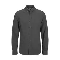 Netto Marken-Discount Jack & Jones Hemd CLASSIC MELANGE Slimfit Langarmhemd mit Button-Down-Kragen und Brusttasche Angebot