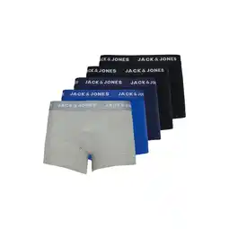 Netto Marken-Discount Jack & Jones Trunk Boxershorts BASIC PLAIN im 5 Pack mit elastischem Bund und Logoprint Angebot