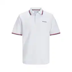 Netto Marken-Discount Jack & Jones Poloshirt CAMPA Polo Kurzarmshirt mit Kontraststreifen und Logo-Print Angebot