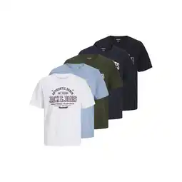 Netto Marken-Discount Jack & Jones T-Shirt Logo Kurzarmshirt 5er pack Angebot