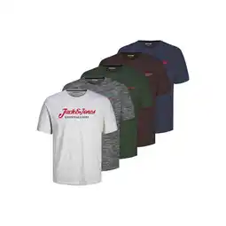 Netto Marken-Discount Jack & Jones T-Shirt Erik Kurzarmshirt 5er pack Angebot