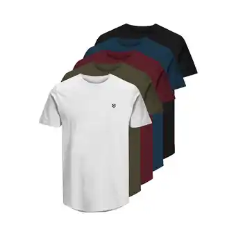 Netto Marken-Discount Jack & Jones T-Shirt BRODY TEE SS CREW NECK Kurzarmshirt 5er Pack Angebot