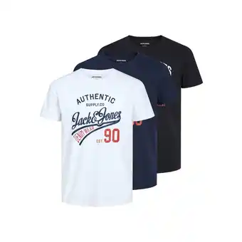 Netto Marken-Discount Jack & Jones T-Shirt ETHAN CREW NECK Kurzarmshirt 3er Pack Angebot
