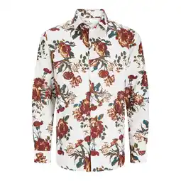 Netto Marken-Discount Jack & Jones Hemd NORDIC FLORES Langarmhemd mit Kent-Kragen Angebot