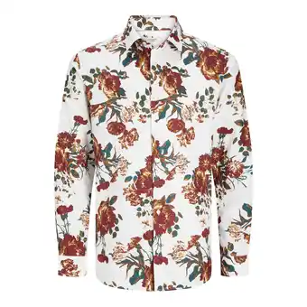 Netto Marken-Discount Jack & Jones Hemd NORDIC FLORES Langarmhemd mit Kent-Kragen Angebot