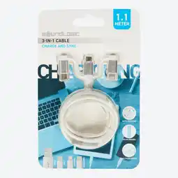 NKD Soundlogic 3-in-1-Ladekabel, ca. 1,1m Angebot