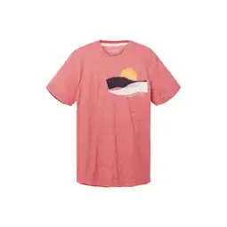Netto Marken-Discount Tom Tailor T-Shirt Gestreiftes Kurzarmshirt mit Rundhalsausschnitt und Foto-Print Angebot