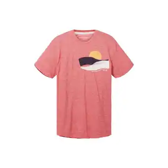 Netto Marken-Discount Tom Tailor T-Shirt Gestreiftes Kurzarmshirt mit Rundhalsausschnitt und Foto-Print Angebot