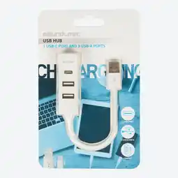 NKD Soundlogic USB-Hub mit 3 USB-Type-A-Anschlüssen & 1 USB-Type-C-Anschluss Angebot