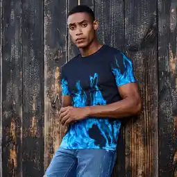 NKD Herren-T-Shirt mit Flammen-Aufdruck Angebot