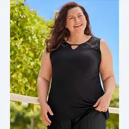 NKD Damen-Top mit Spitze, große Größen Angebot
