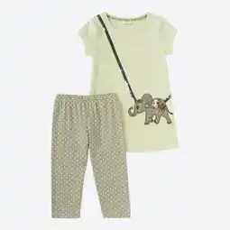 NKD Kinder-Mädchen-Set mit Elefanten-Applikation, 2-teilig Angebot