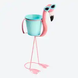 NKD Deko-Flamingo-Figur mit Blumentopf Höhe ca. 45,5cm Angebot