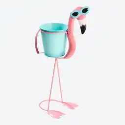 NKD Deko-Flamingo-Figur mit Blumentopf Höhe ca. 45,5cm Angebot