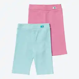 NKD Kinder-Mädchen-Radlershorts im Ripp-Design, 2er-Pack Angebot