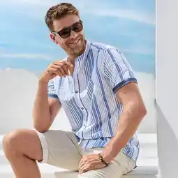 NKD Herren-Kurzarm-Hemd mit Mandarinkragen Angebot