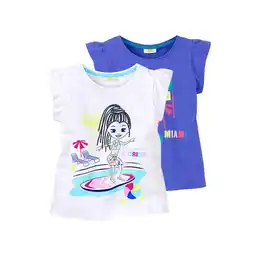 NKD Kinder-Mädchen-T-Shirt aus Baumwolle, 2er-Pack Angebot
