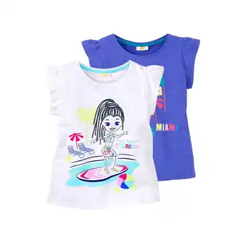 NKD Kinder-Mädchen-T-Shirt aus Baumwolle, 2er-Pack Angebot