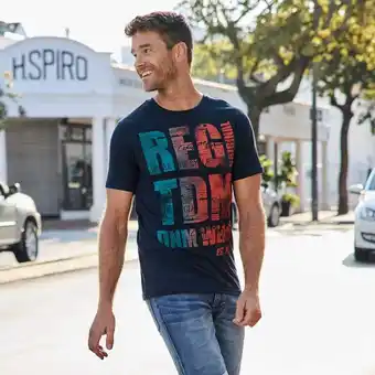 NKD Herren-T-Shirt mit farbigem Druck Angebot