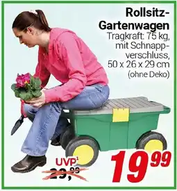 CENTERSHOP Rollsitz Gartenwagen Angebot