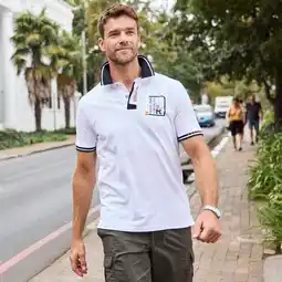 NKD Herren-Poloshirt mit Schriftzug am Kragen Angebot