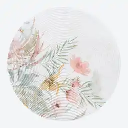 NKD Platz-Set mit Blumen-Aufdruck, Ø ca. 38cm Angebot