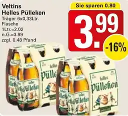 WEZ Veltins Helles Pülleken Angebot
