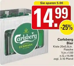 WEZ Carlsberg Bier Angebot