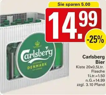 WEZ Carlsberg Bier Angebot