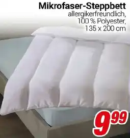CENTERSHOP Mikrofaser-Steppbett Angebot