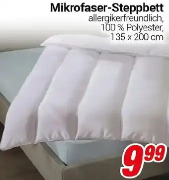 CENTERSHOP Mikrofaser-Steppbett Angebot