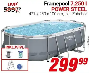 CENTERSHOP Bestway Framepool 7.250 l POWER STEEL Angebot