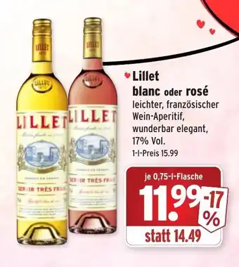 Wasgau Lillet Blanc oder Rosé 0,75L Angebot